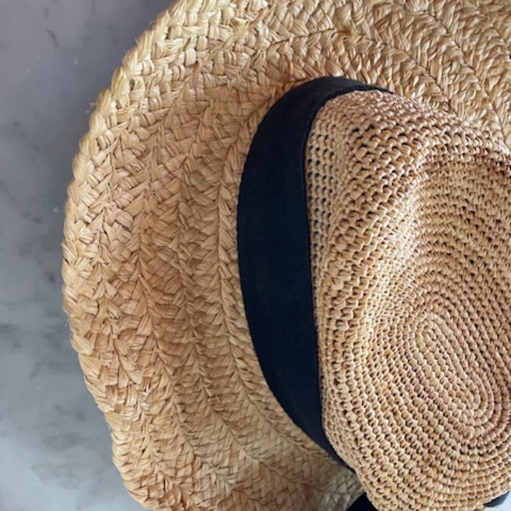 THE SCALA COLLECTION Rockport Big Brim Straw Sun Hat Vintage - Picture 9 of 16